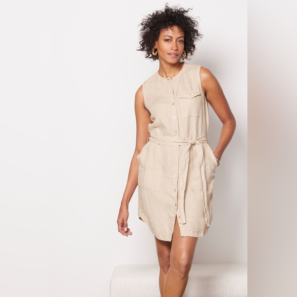 MICHAEL STARS NWOT BRADY LINEN DRESS - Picture 4 of 8